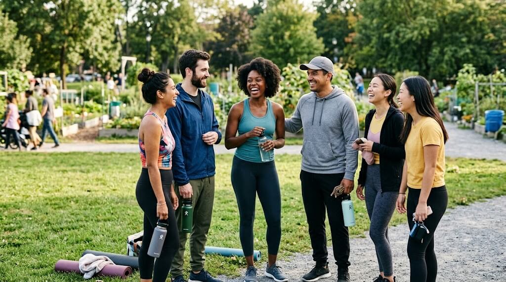 Friends enjoying time together outdoors